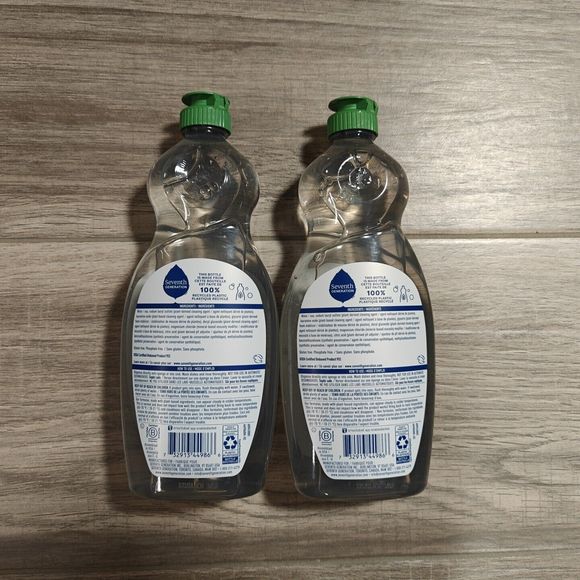2x Seventh Generation Free and Clear Liquid Dish Soap Detergent 19 fl oz 2 PACK - Picture 2 of 2